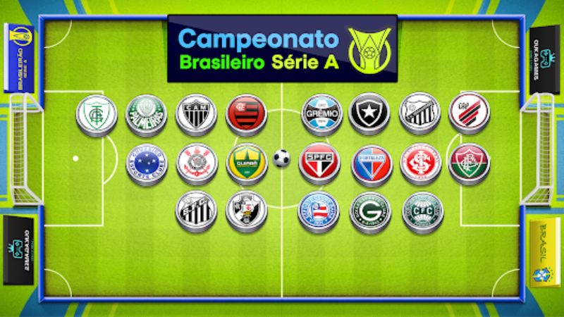 Giải VĐQG Brazil có sự tham gia của nhiều đội bóng hàng đầu Nam Mỹ