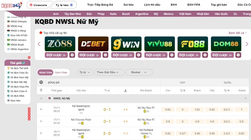 NWSL Nữ Mỹ